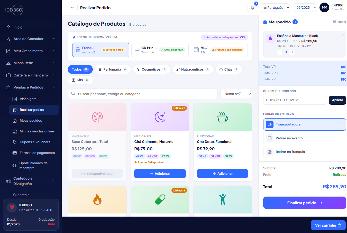 Checkout na IDBCONNECT